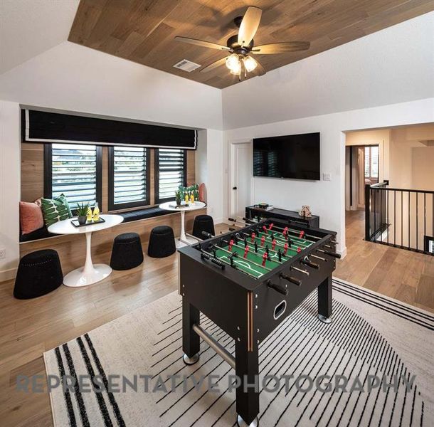 Furnished interior view inside a new home in Star Trail: 55ft. lots, Prosper (Image 17). Furnished interior view inside a new home in Star Trail: 55ft. lots, Prosper (Image 17).