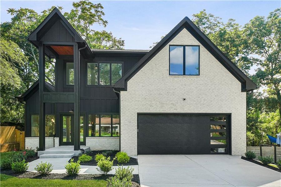 Front exterior of a new home in , Scottdale, GA, highlighting curb appeal (Image 2). Front exterior of a new home in , Scottdale, GA, highlighting curb appeal (Image 2).