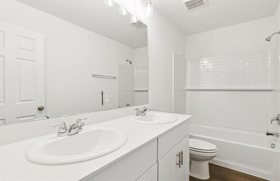 Secondary bathroom with premium finishes *Real home pictured Secondary bathroom with premium finishes *Real home pictured