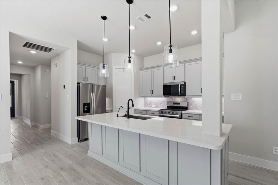 Representative model home photos shown for illustrative purposes only. Actual home, features, and finishes may vary. Home is currently under construction.
