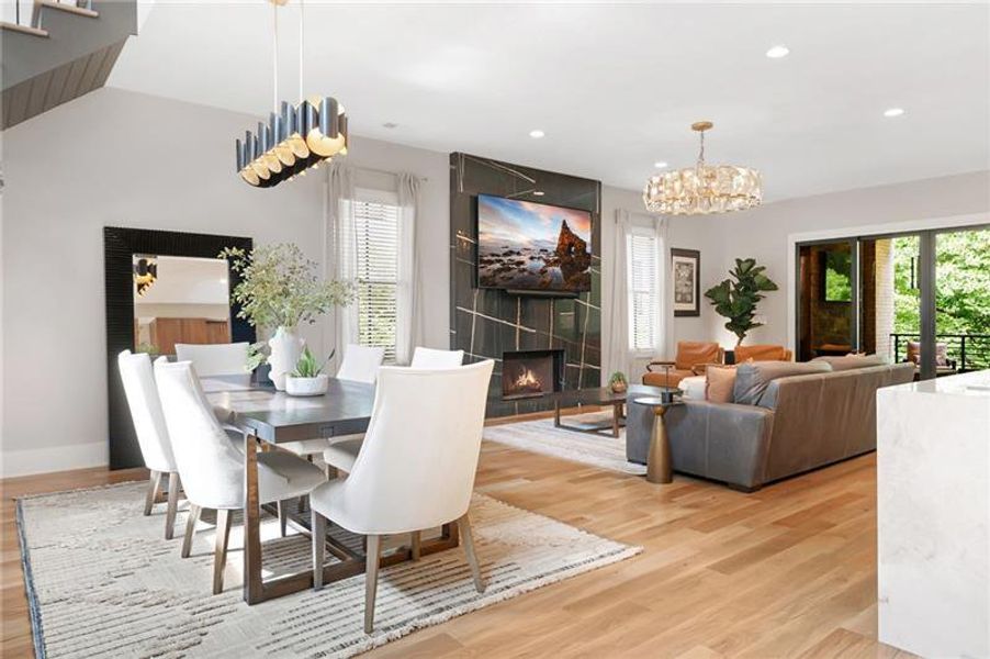 Furnished interior view inside a new home in , Atlanta (Image 7).