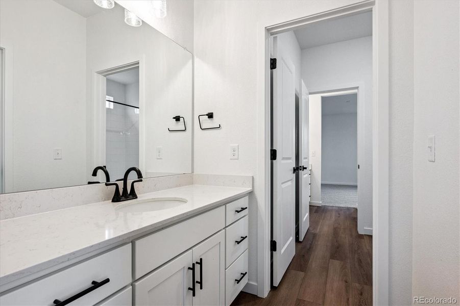 Furnished interior view inside a new home in Westridge, Highlands Ranch (Image 8). Furnished interior view inside a new home in Westridge, Highlands Ranch (Image 8).