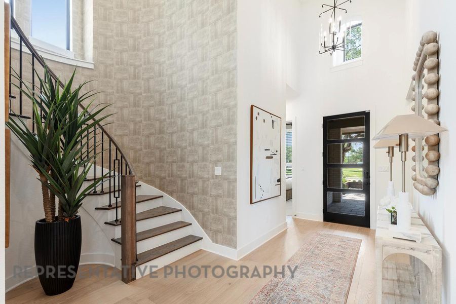 Furnished interior view inside a new home in 6 Creeks at Waterridge: 60ft. lots, Kyle (Image 10).