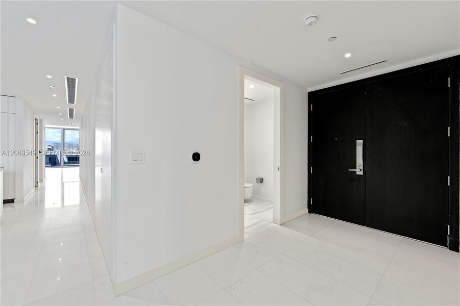 Entrance Foyer area with Half bath