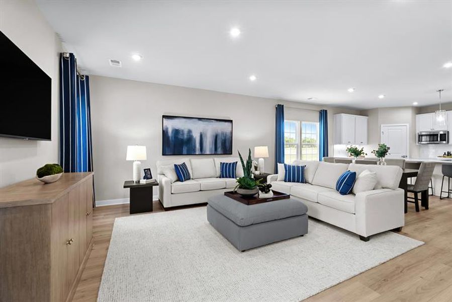 Representative furnished interior of a home built from the Palladio Ranch by Ryan Homes in Ravenfield, Charlotte (Image 33).