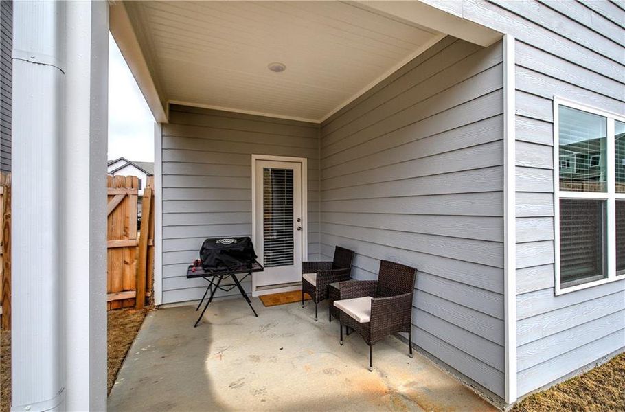 Exterior details and patio area of a home in , Cartersville (Image 27).