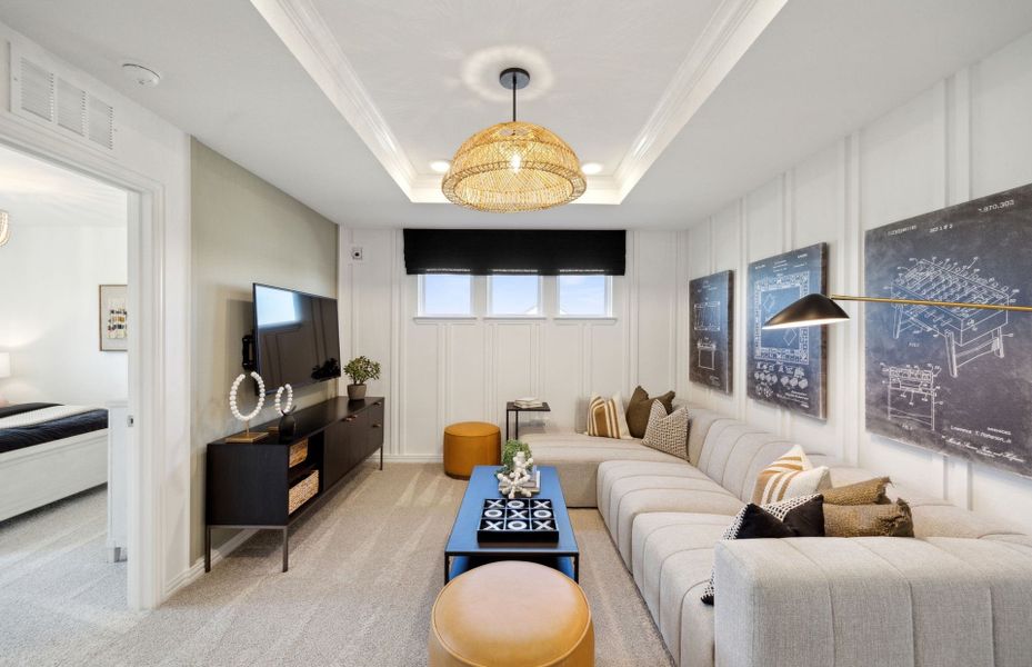 Furnished interior view inside a new home in Pecan Square, Northlake (Image 11).