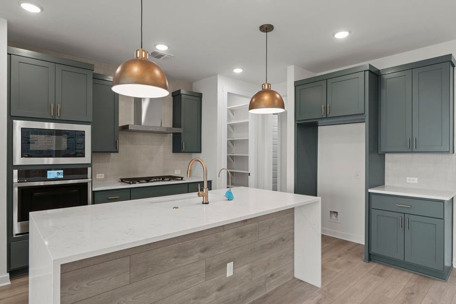 Furnished interior view inside a new home in Terrace Collection at Lariat, Liberty Hill (Image 15).