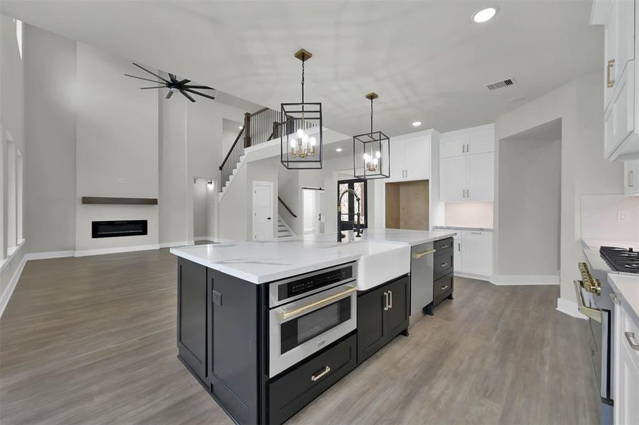 Similar Kitchen  Overlooking the Living Area Built by TX Best Home Buiilders