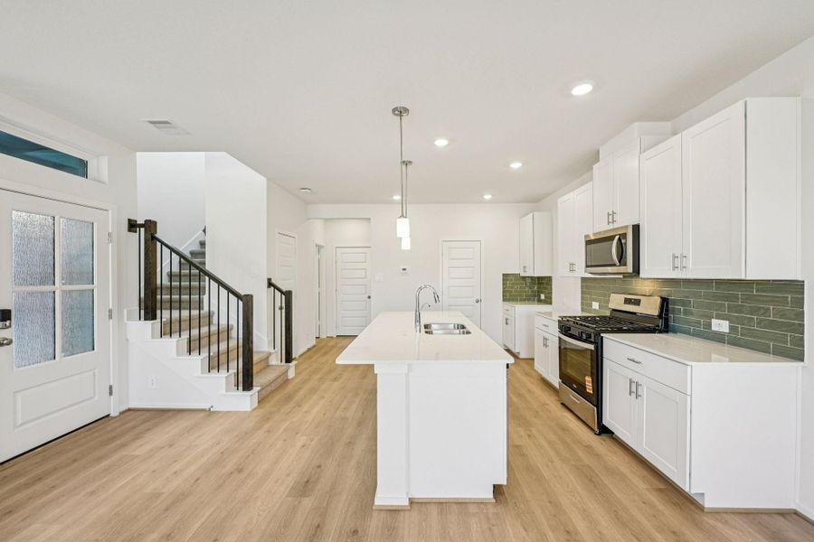 Furnished interior view inside a new home in Pinewood Trails - City Series, Atascocita (Image 5).