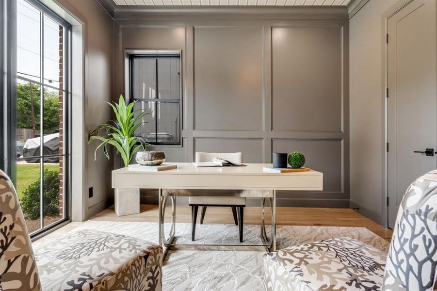 Furnished interior view inside a new home in , Dallas (Image 13). Furnished interior view inside a new home in , Dallas (Image 13).