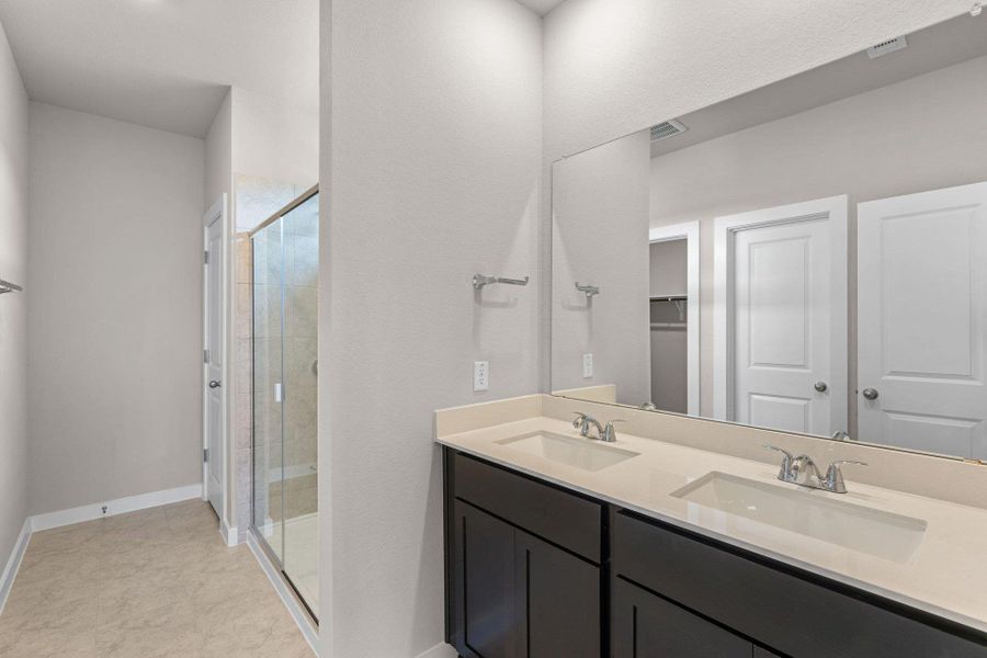 Primary Bath retreat with dual vanities Primary Bath retreat with dual vanities