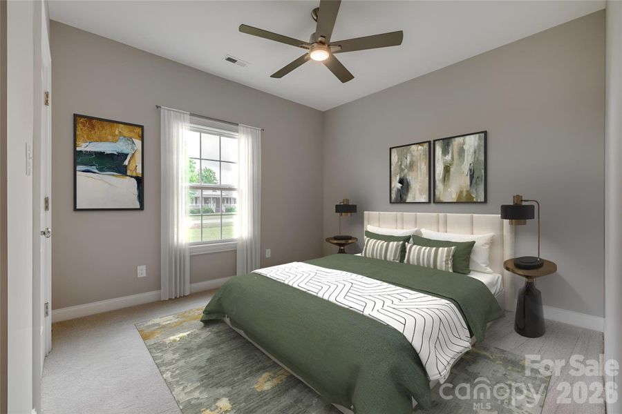 Representative photo of same build. Layout reversed per attached floorplan. Colors and selections may differ. Virtually staged.