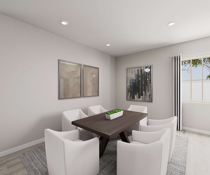 Representative furnished interior of a home built from the Fremont Plan 3504 by Tri Pointe Homes in Waterston Central, Gilbert (Image 7).