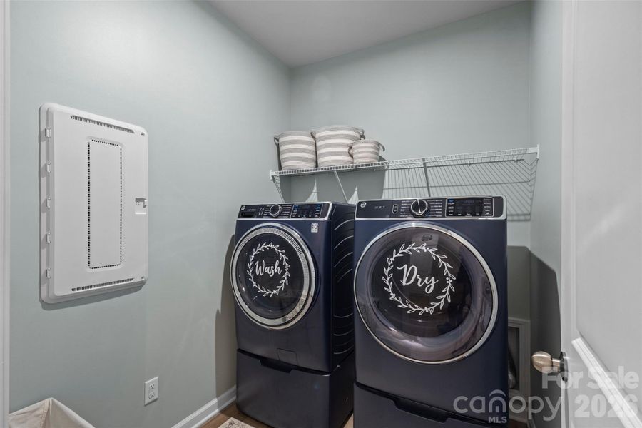 Laundry room with upgraded, and included, washer/dryer set! Laundry room with upgraded, and included, washer/dryer set!