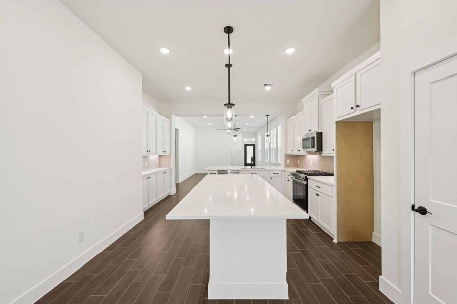 Furnished interior view inside a new home in The Woodlands Hills, Willis (Image 11).