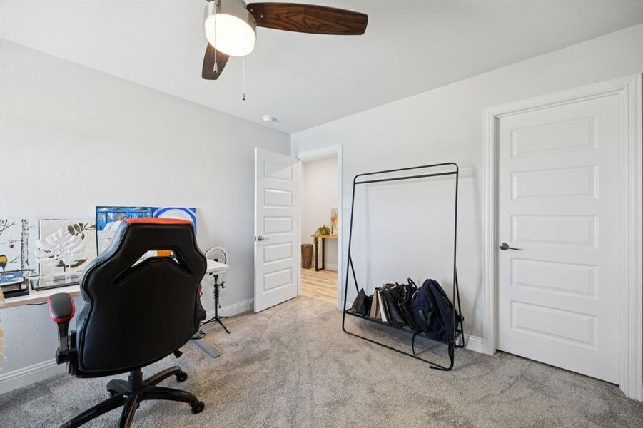 Furnished interior view inside a new home in Prestige Collection at Overland Grove, Forney (Image 15). Furnished interior view inside a new home in Prestige Collection at Overland Grove, Forney (Image 15).