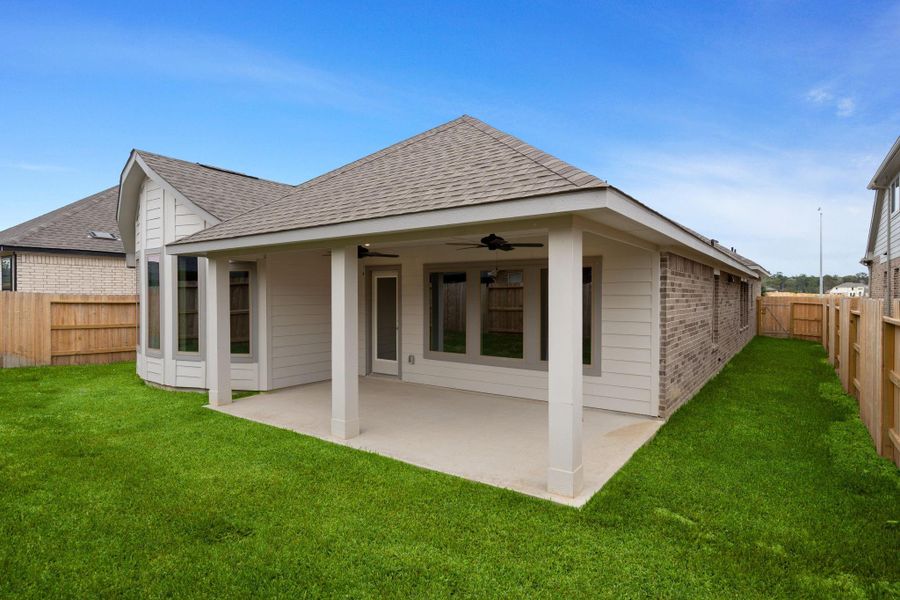 Exterior details and patio area of a home in , Spring (Image 24). Exterior details and patio area of a home in , Spring (Image 24).