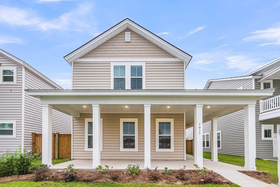 Front exterior of a new home in , Summerville, SC, highlighting curb appeal (Image 32).