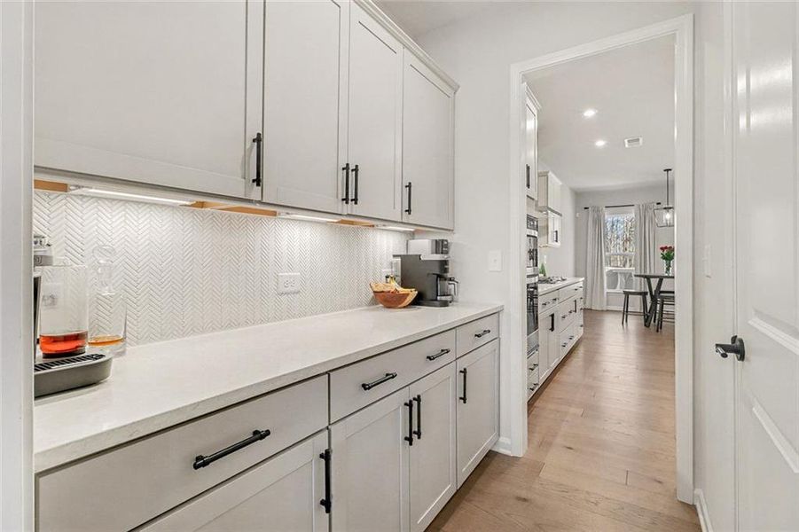 Furnished interior view inside a new home in Pinebrook at Hamilton Mill, Auburn (Image 17). Furnished interior view inside a new home in Pinebrook at Hamilton Mill, Auburn (Image 17).