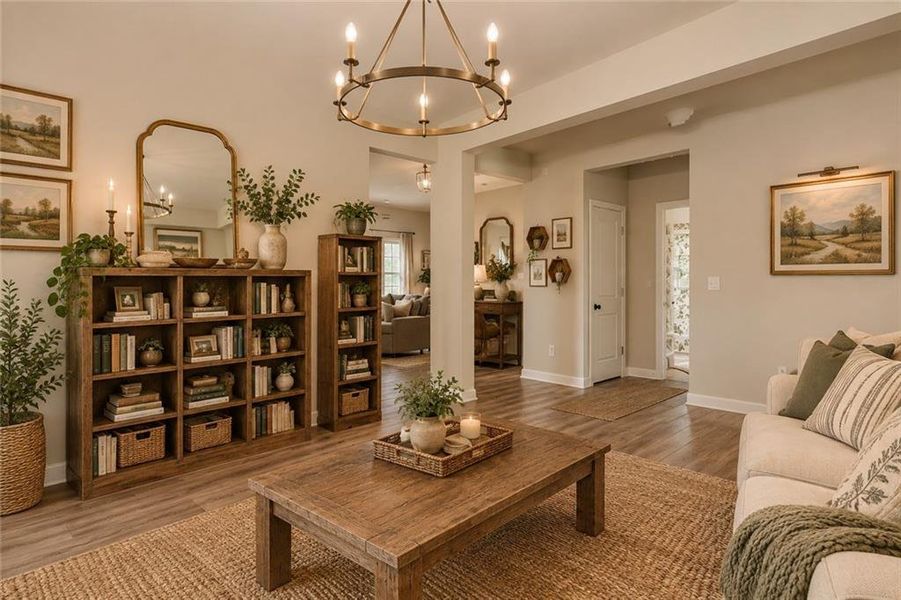 Furnished interior view inside a new home in , Athens (Image 41).