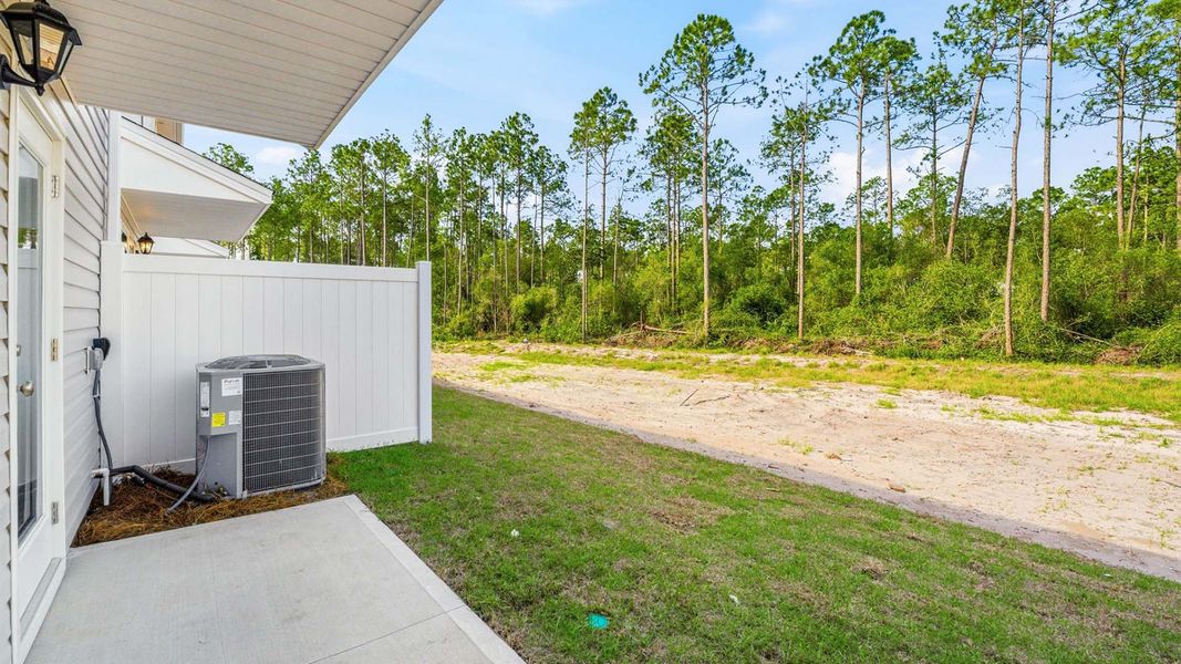 Exterior details and patio area of a home in Chateau Nemours, Port Saint Joe (Image 4).