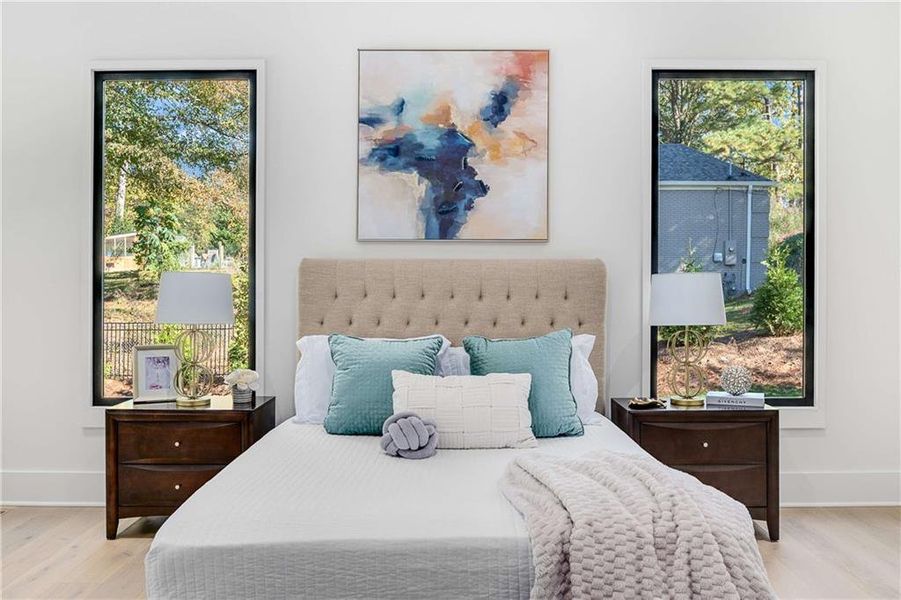 Furnished interior view inside a new home in , Sandy Springs (Image 16). Furnished interior view inside a new home in , Sandy Springs (Image 16).