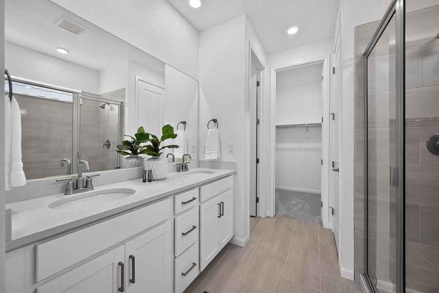 Furnished interior view inside a new home in Trailstone, Arvada (Image 17).