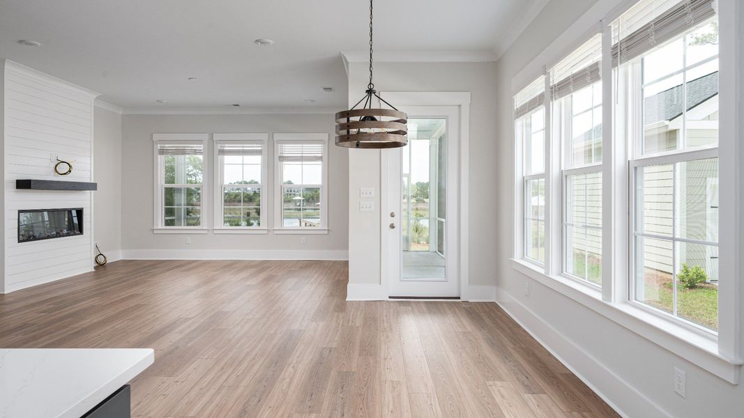 Representative furnished interior of a home built from the Lighthouse II by DRB Homes in Ballam Oaks, Mount Pleasant (Image 5).