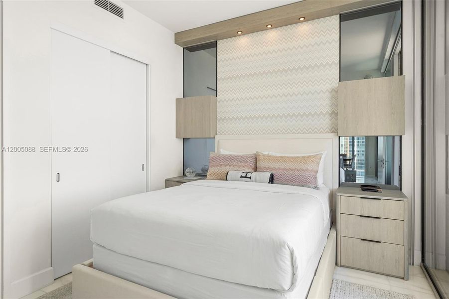 Furnished interior view inside a new home in Missoni Baia, Miami (Image 36).