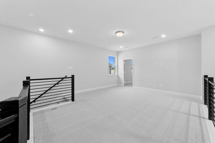 Representative unfurnished interior of a home built from the Duets D419 by Landon Homes in Lexington Frisco, Frisco (Image 16). Representative unfurnished interior of a home built from the Duets D419 by Landon Homes in Lexington Frisco, Frisco (Image 16).