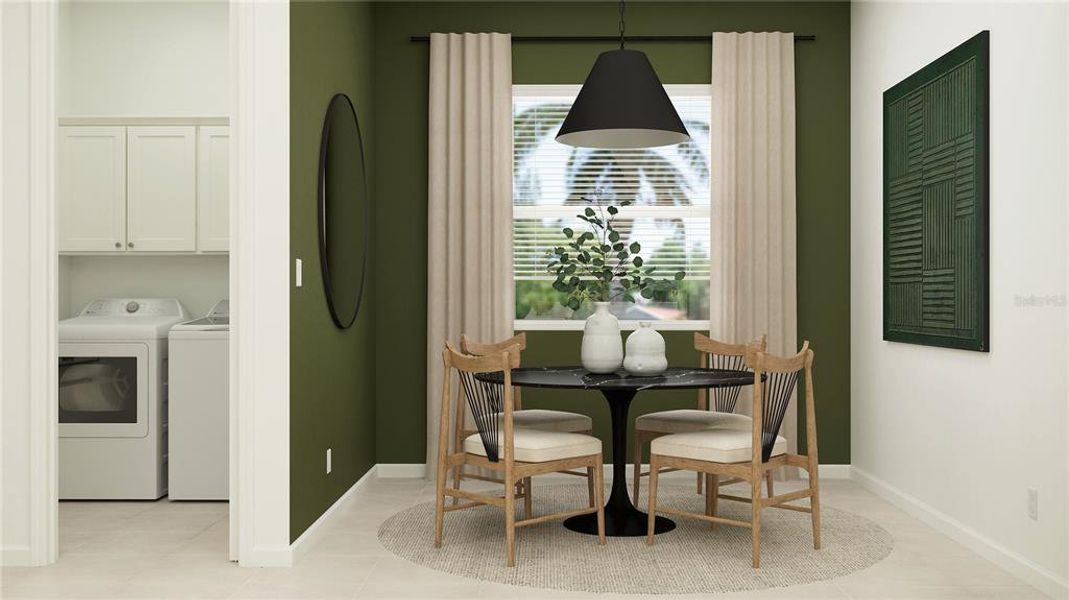 Furnished interior view inside a new home in Calusa Country Club, Lakewood Ranch (Image 19).