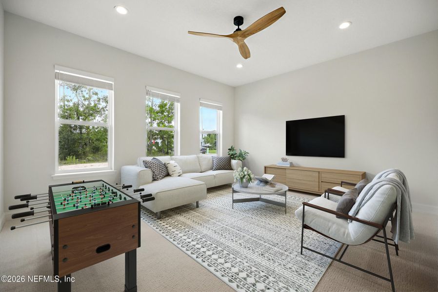 Furnished interior view inside a new home in Courtney Oaks in SilverLeaf, St. Augustine (Image 10). Furnished interior view inside a new home in Courtney Oaks in SilverLeaf, St. Augustine (Image 10).