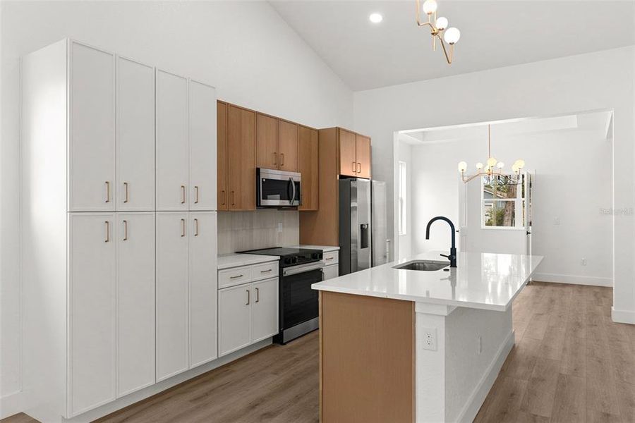 Furnished interior view inside a new home in , Tampa (Image 11). Furnished interior view inside a new home in , Tampa (Image 11).