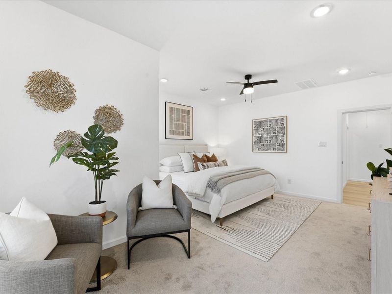 Furnished interior view inside a new home in , Houston (Image 15).