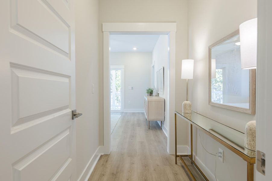 Furnished interior view inside a new home in Ferryboat Landing, Charleston (Image 15).