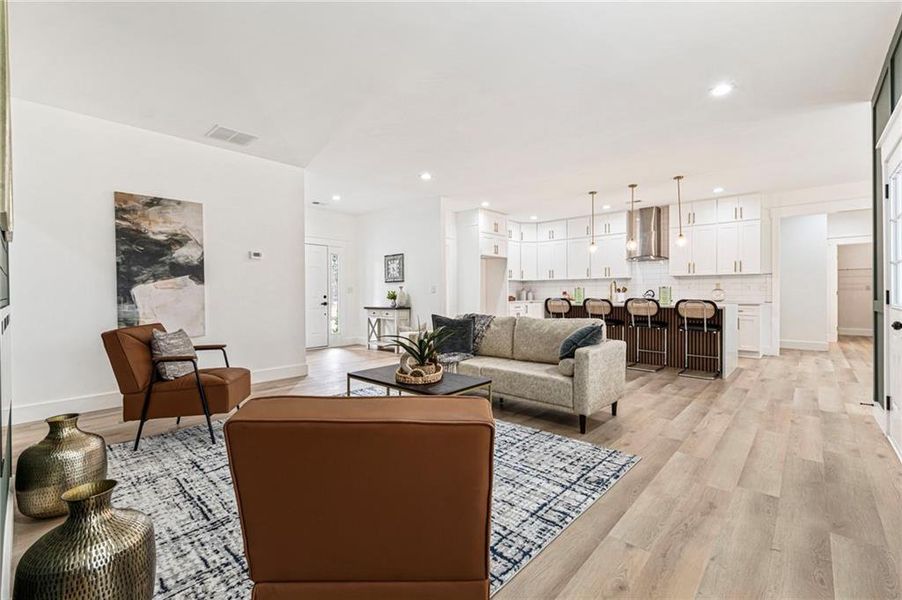 Furnished interior view inside a new home in , Cartersville (Image 7).