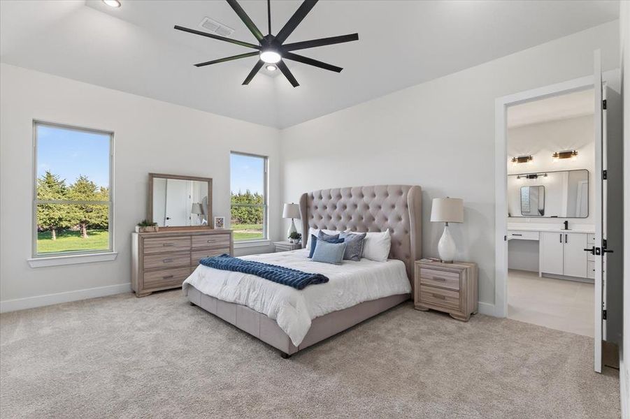 Furnished interior view inside a new home in , Celeste (Image 17).