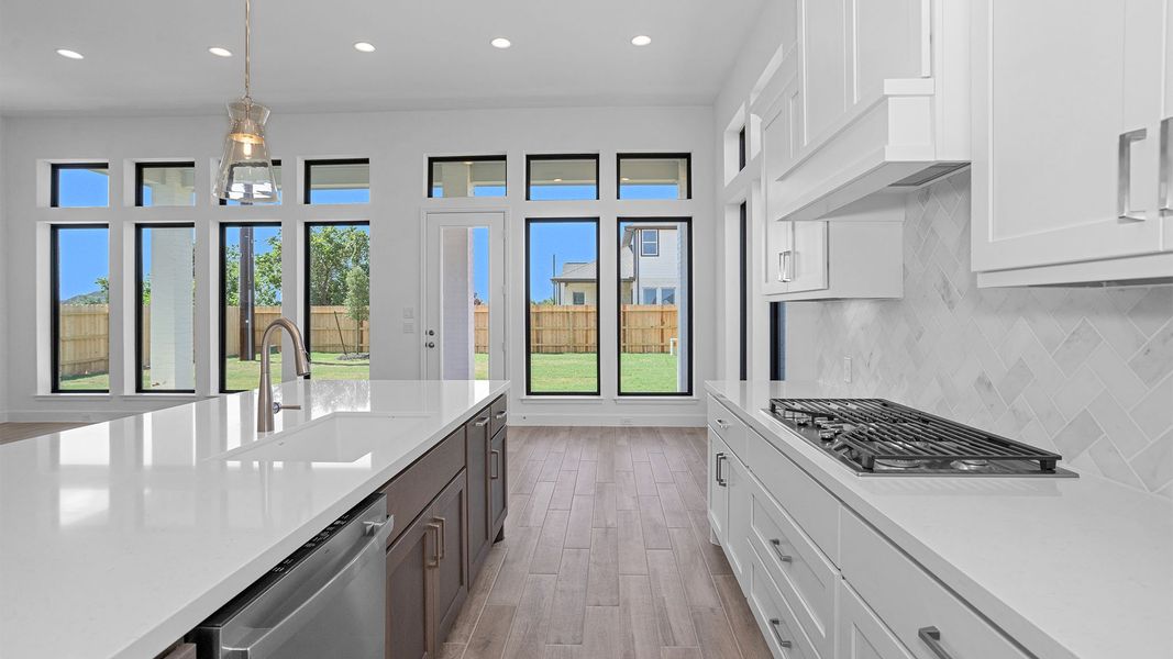 Furnished interior view inside a new home in Lakes of Cane Island, Katy (Image 8).