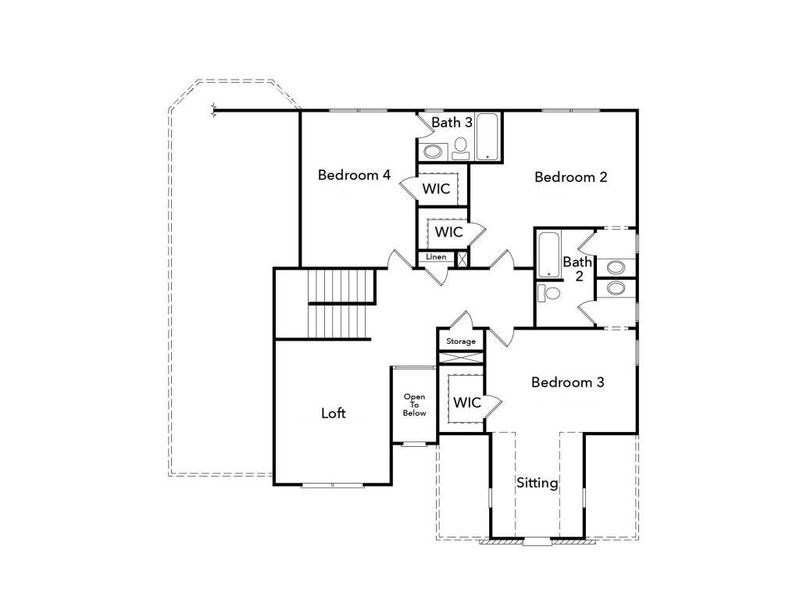 2D floor plan layout of this home in Palm Springs Manor Create Homes, Ellenwood, GA (Image 2). 2D floor plan layout of this home in Palm Springs Manor Create Homes, Ellenwood, GA (Image 2).