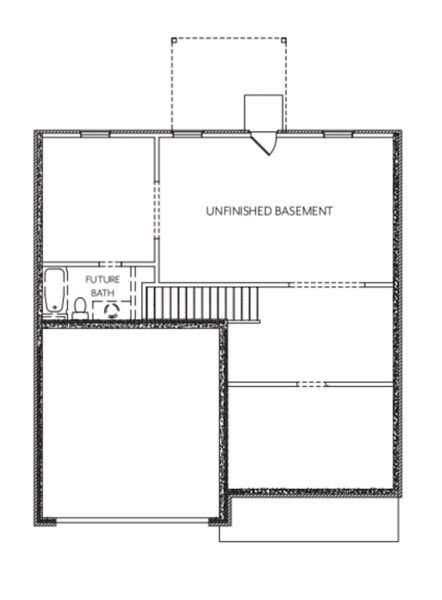 2D floor plan layout for the Lakewood by McKinley Homes in Hellen Valley, Braselton, GA (Image 3).