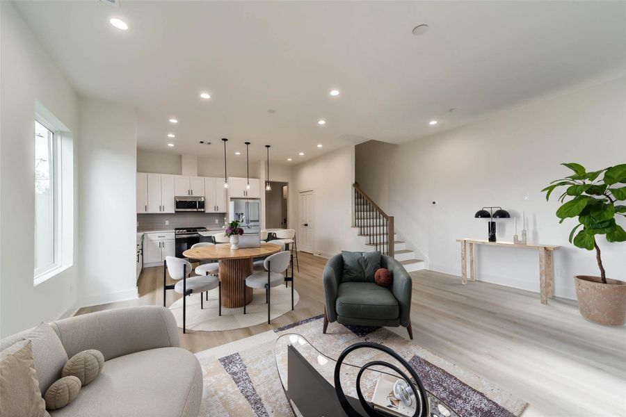 Furnished interior view inside a new home in , Houston (Image 25). Furnished interior view inside a new home in , Houston (Image 25).