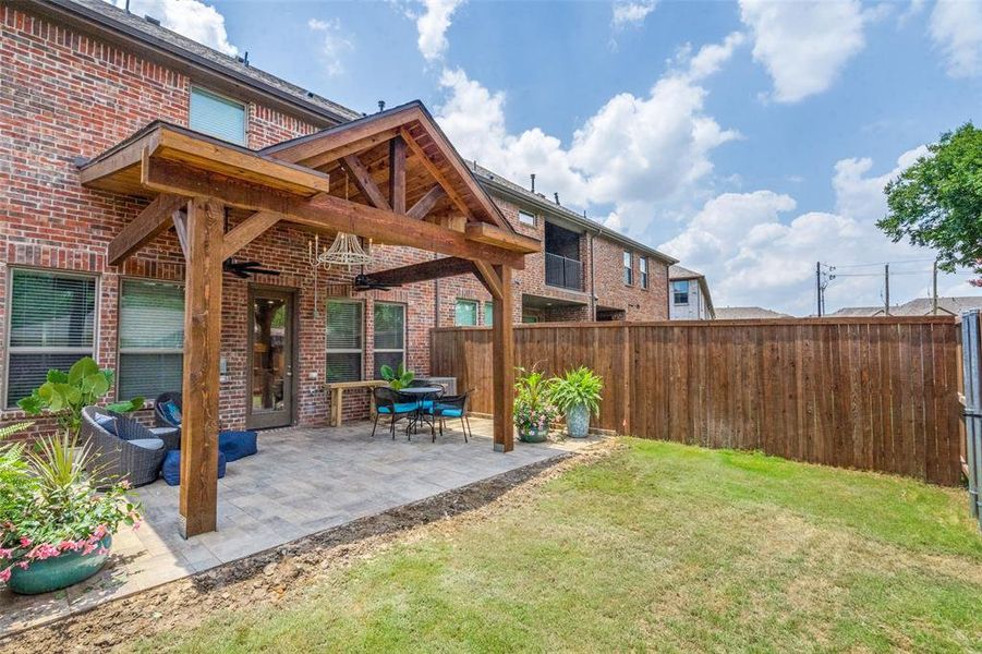 View of yard featuring a patio area