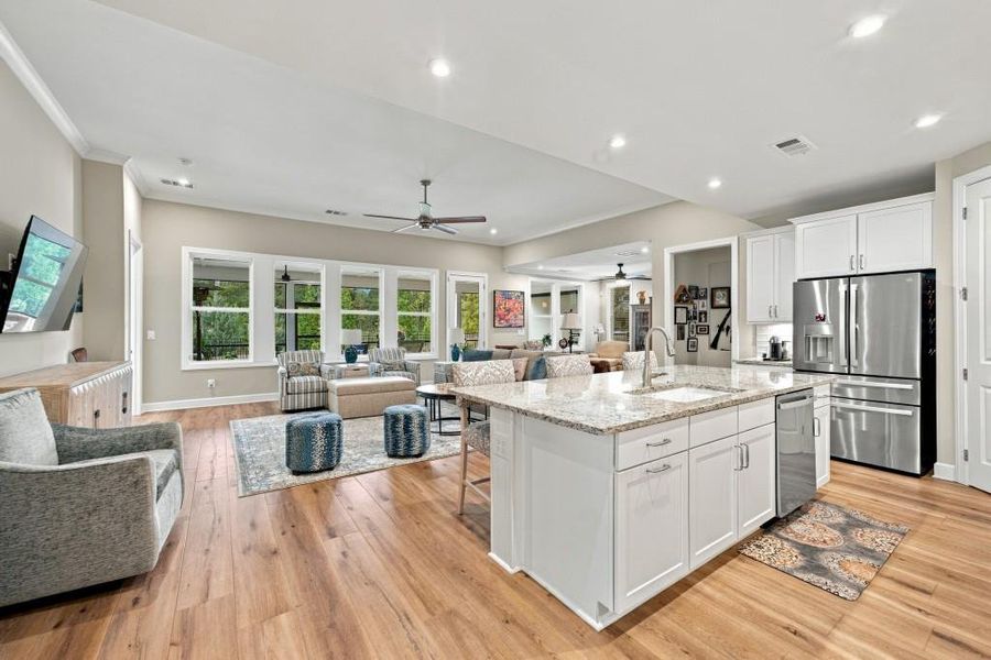 Furnished interior view inside a new home in , Hoschton (Image 8).