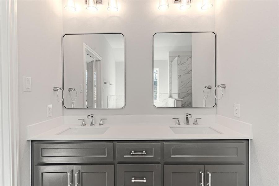 Close-up of interior finishes inside a home in , Fort Worth (Image 17).