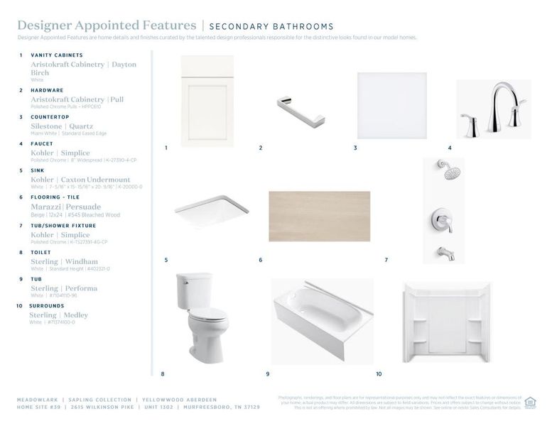 Sample of building materials used in homes in Meadowlark, Murfreesboro (Image 12). Sample of building materials used in homes in Meadowlark, Murfreesboro (Image 12).