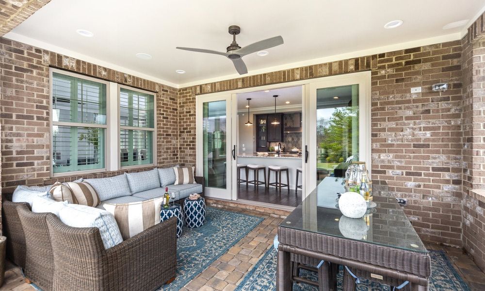 Representative exterior details of a home built from the Coronado by Classica Homes in Weddington Grove, Weddington (Image 3).