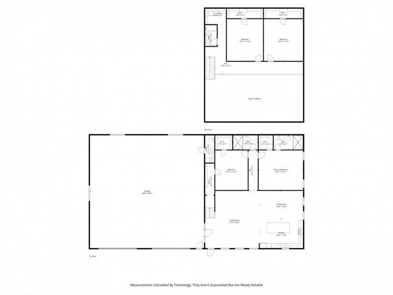 2D floor plan layout of this home in , Corsicana, TX (Image 5).