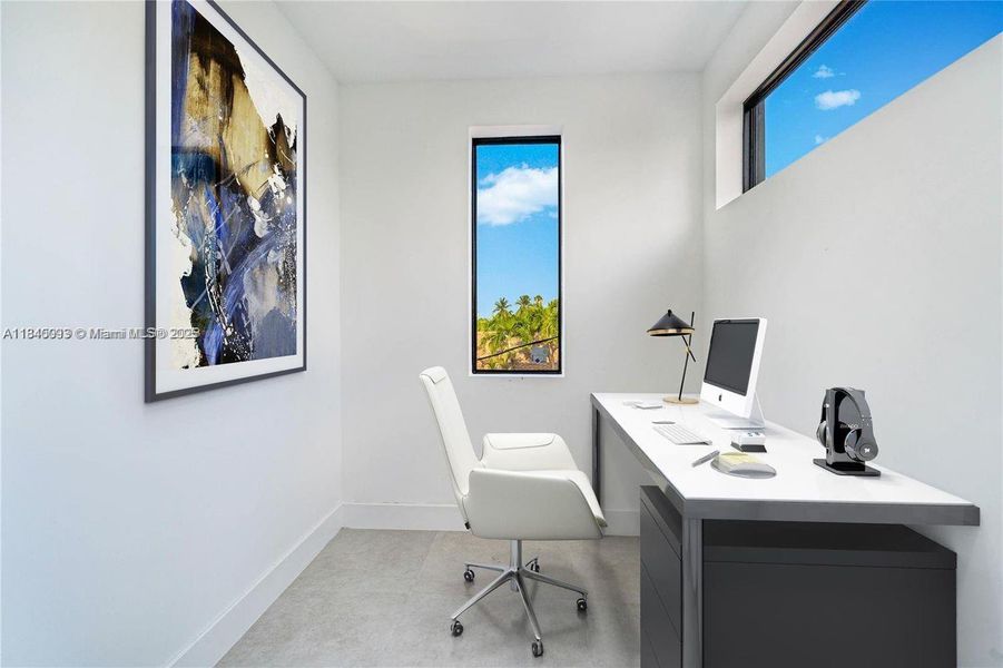 Furnished interior view inside a new home in , Miami (Image 3).