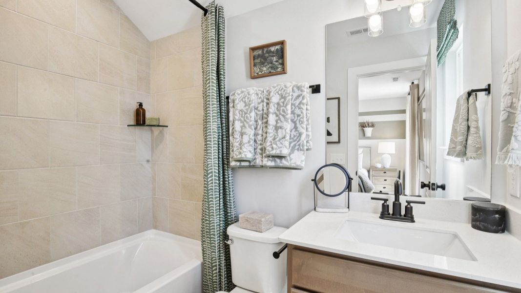 Representative furnished interior of a home built from the Lassiter by DRB Homes in Cottages of Bearwood, Mount Pleasant (Image 34).